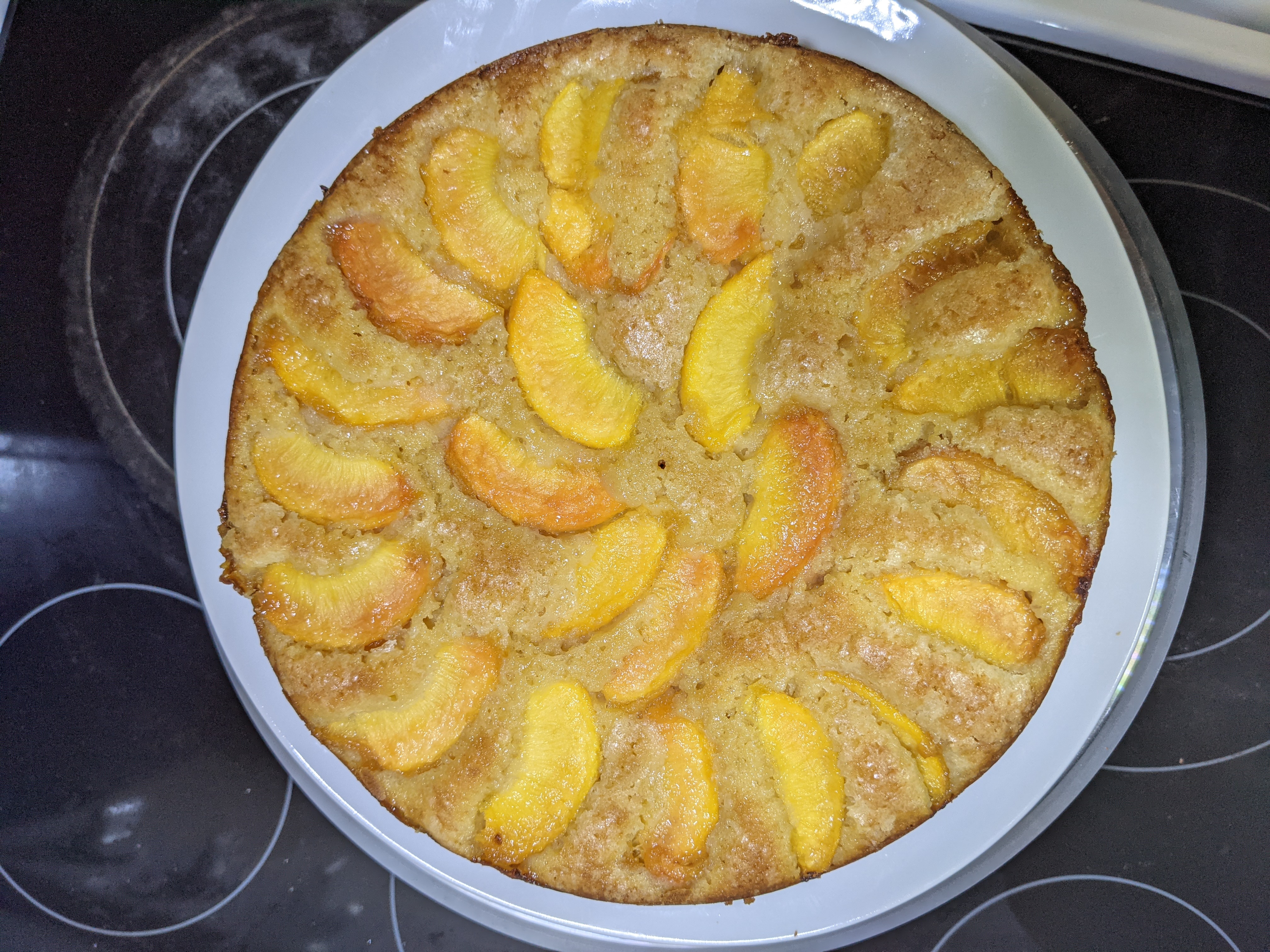 A summer peach cake